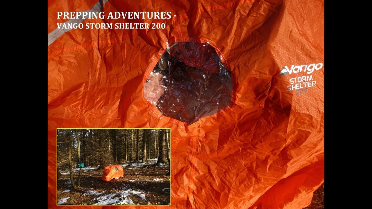 EMERGENCY STORM SHELTER - TESTING A VANGO  200 STORM SHELTER IN A STORM !