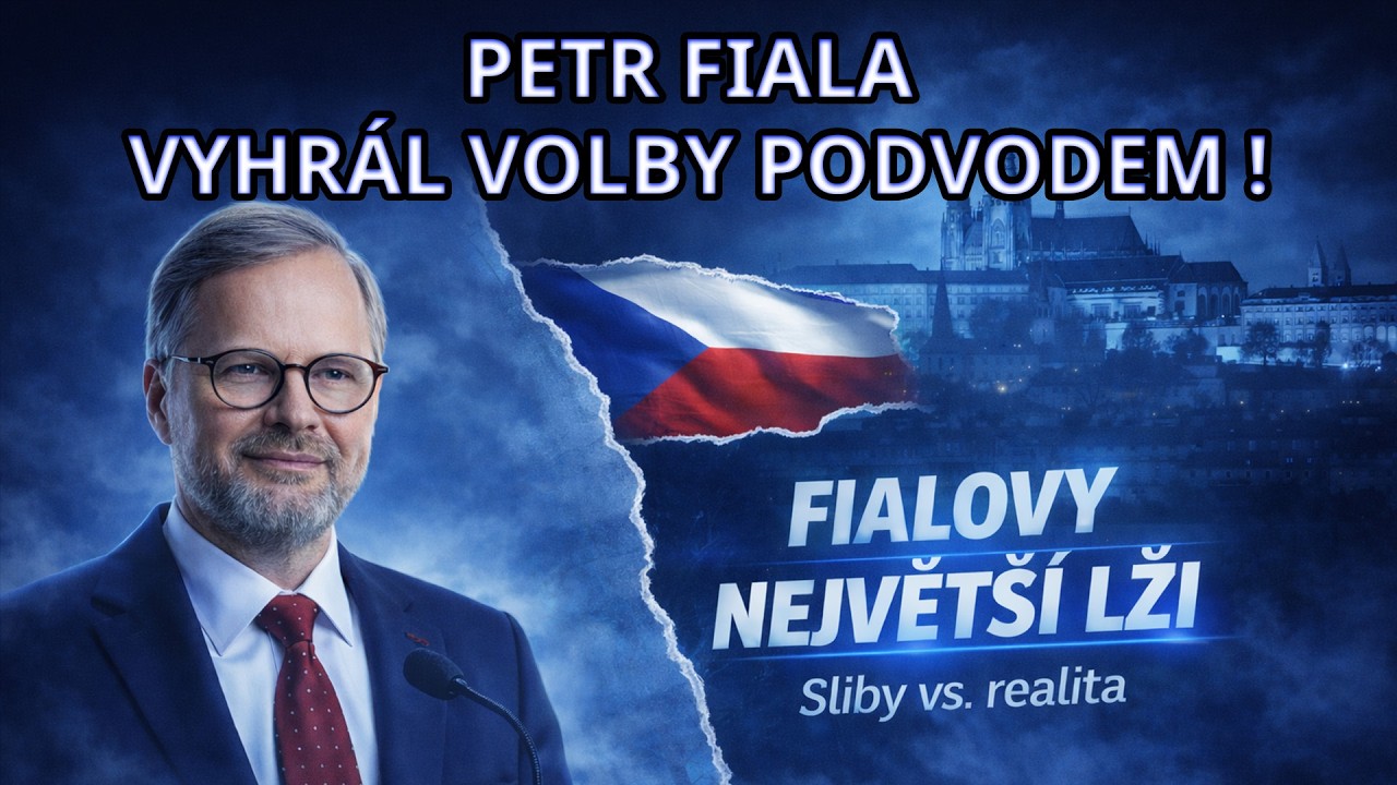 Petr Fiala je podvodn&iacute;k a lh&aacute;ř! Největ&scaron;&iacute; lži Fialy a jeho vl&aacute;dy!