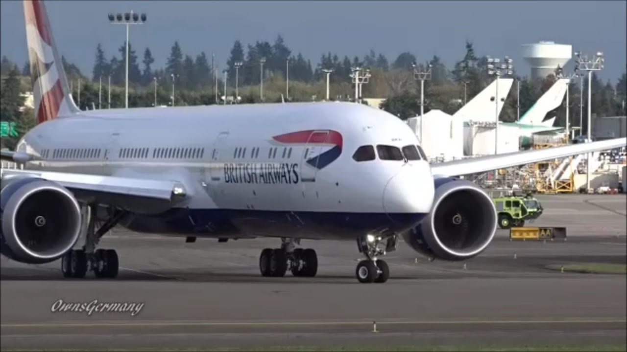 2nd British Airways Boeing 787-9 G-ZBKB Delivery Flight @ KPAE Paine Field