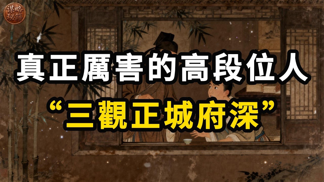 真正厲害的高段位人三觀正城府深!#YouTube #谋略秘籍#人生智慧 #處世哲學 #城府 #三觀 #自我提升 #人際關係 #強者思維 #情商 #東方智慧
