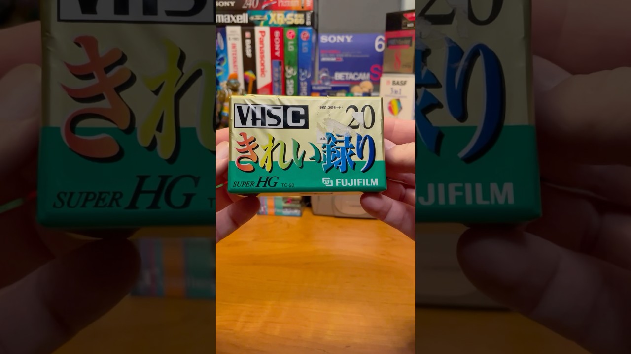 VHS-C Fujifilm Super HG 20 NTSC 🇯🇵 cassette unpacking