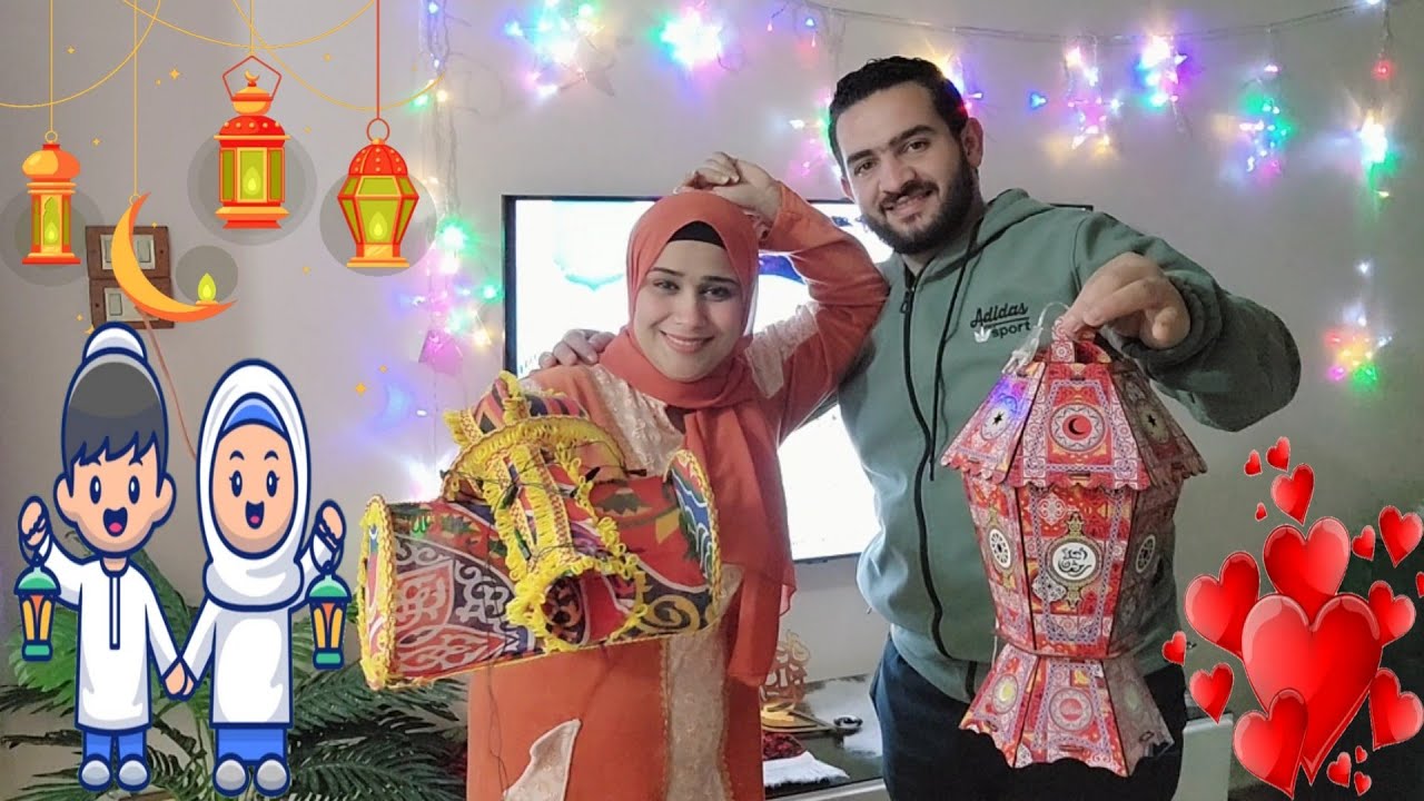 أول رمضان ليا انا وزوجى🫂علقنا زينه رمضان وشغلنا البخور🌙🌟شقتنا كلها بهجه وسرور💃غنينا وحوى ياوحوى👏👏