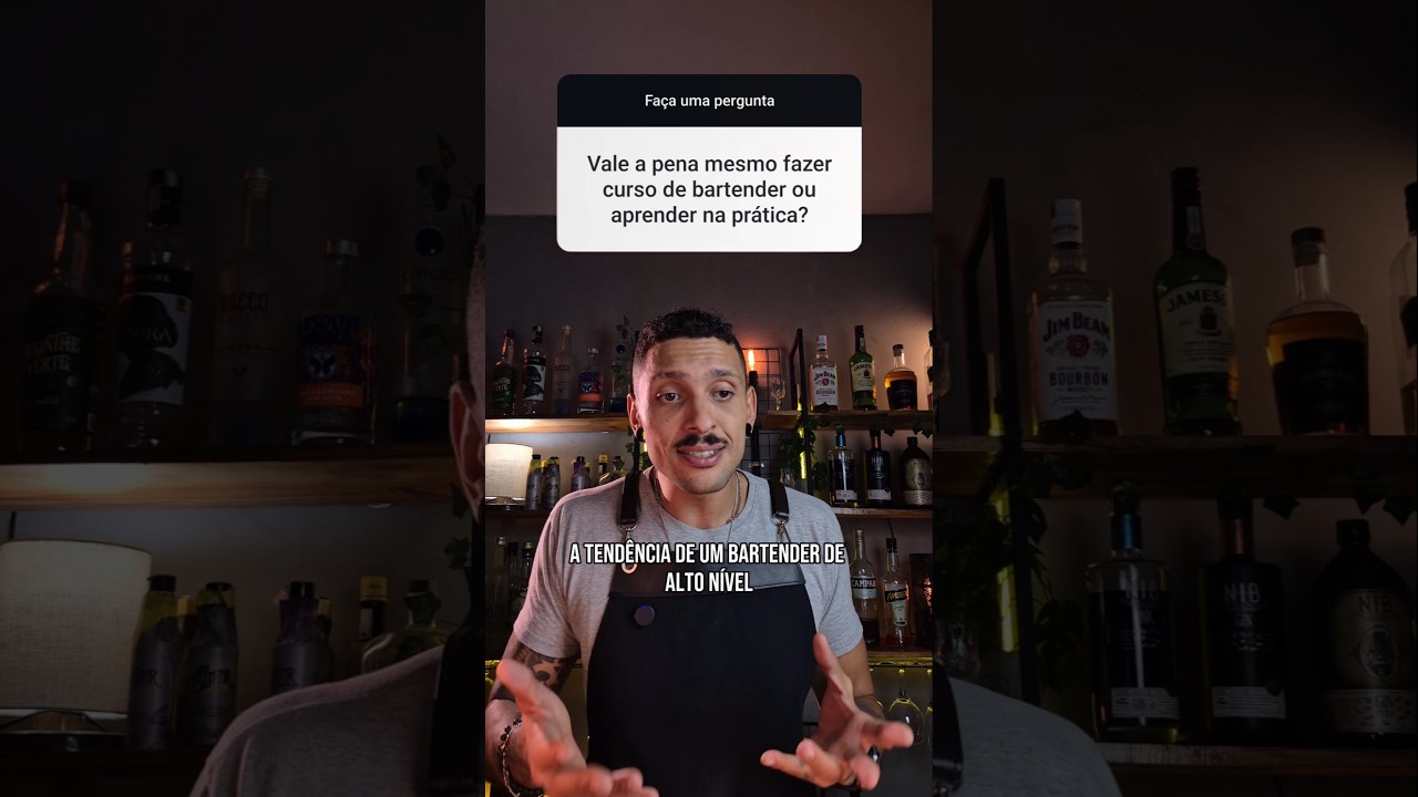 Vale a pena fazer curso de bartender? 🍸👨&zwj;🎓 #bartender #barman