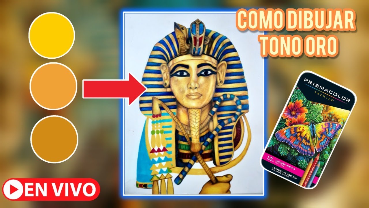 Logrando el tono oro 🟠Tutankhamun Último live🔴 Franc Art