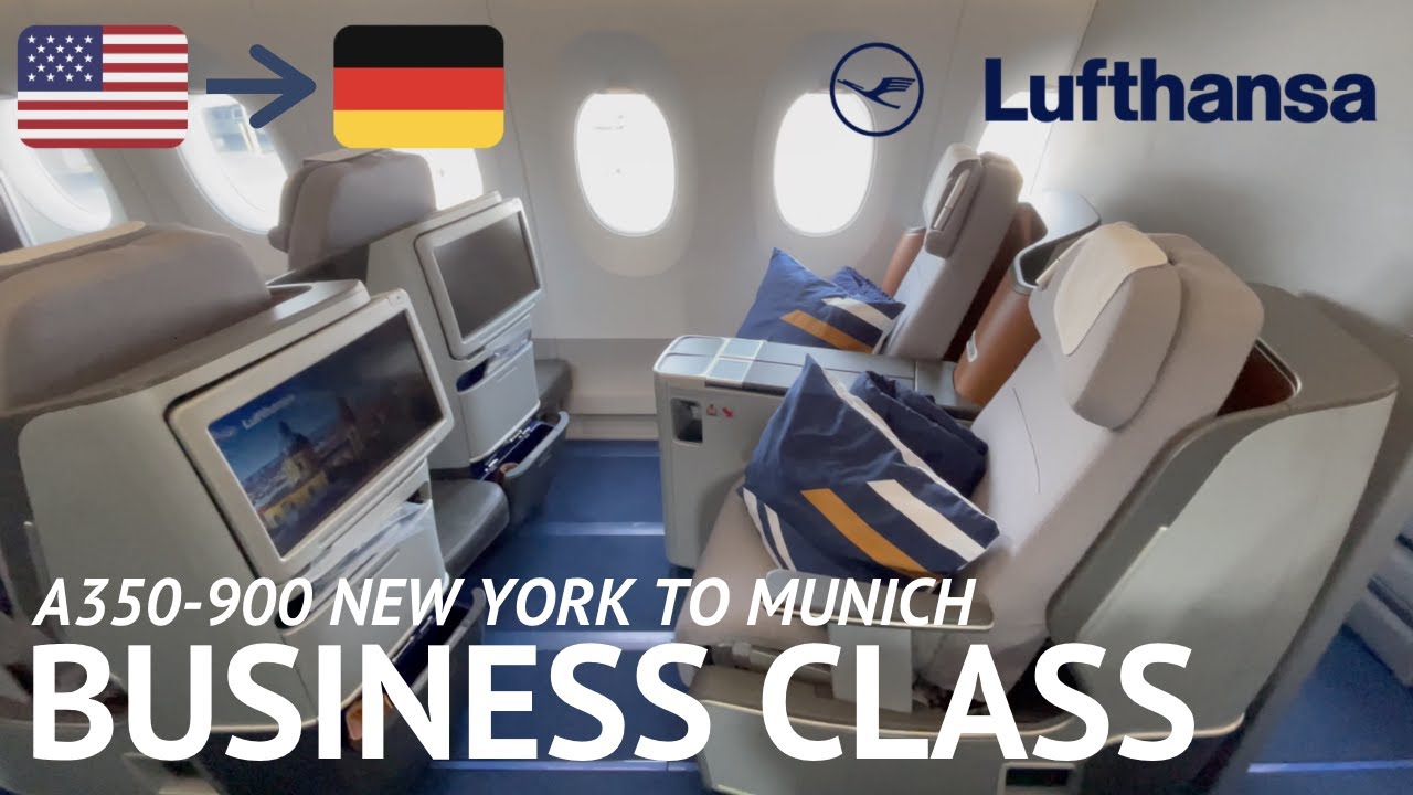 GREAT SERVICE Lufthansa A350 Business Class New York to Munich