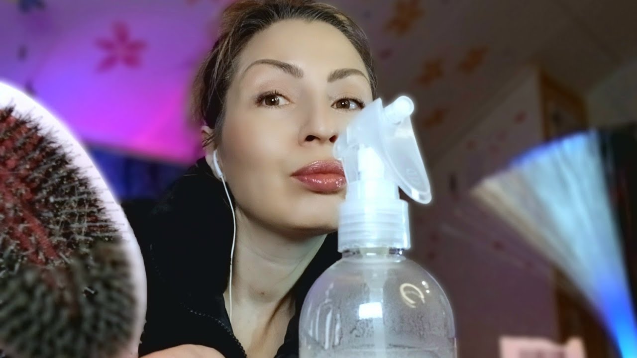ASMR Friend Helps You Fall Asleep☁️ Hairbrush & Massage In Soft Finnish Language (Suomeksi)
