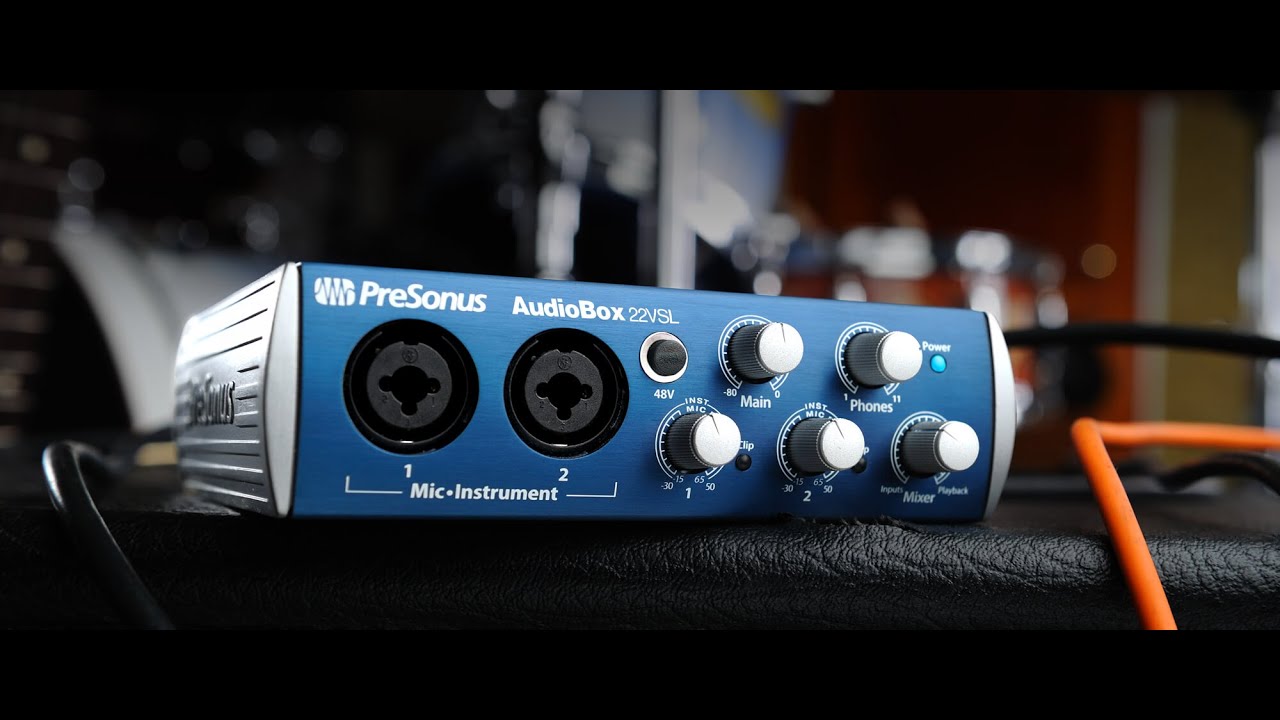 Обзор звуковой карты PreSonus AudioBox 22VSL для домашней студии звукозаписи. .