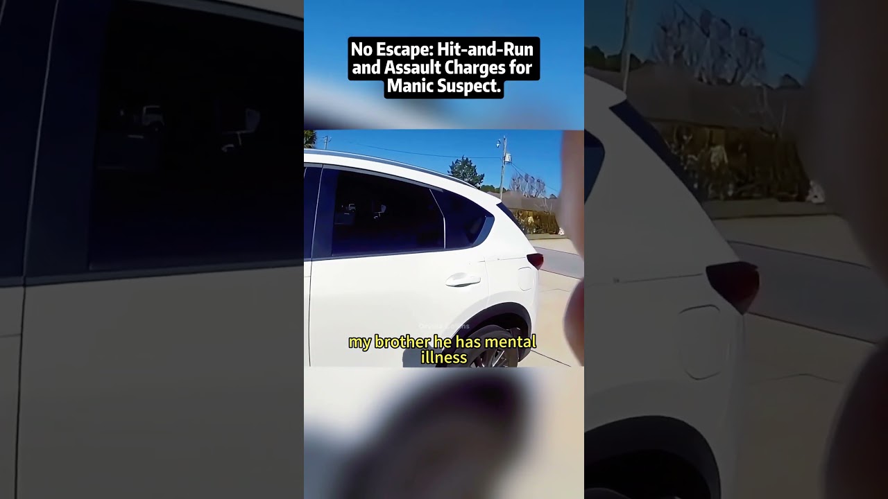 No Escape: Hit-and-Run and Assault Charges for Manic Suspect. #cops#police #shorts