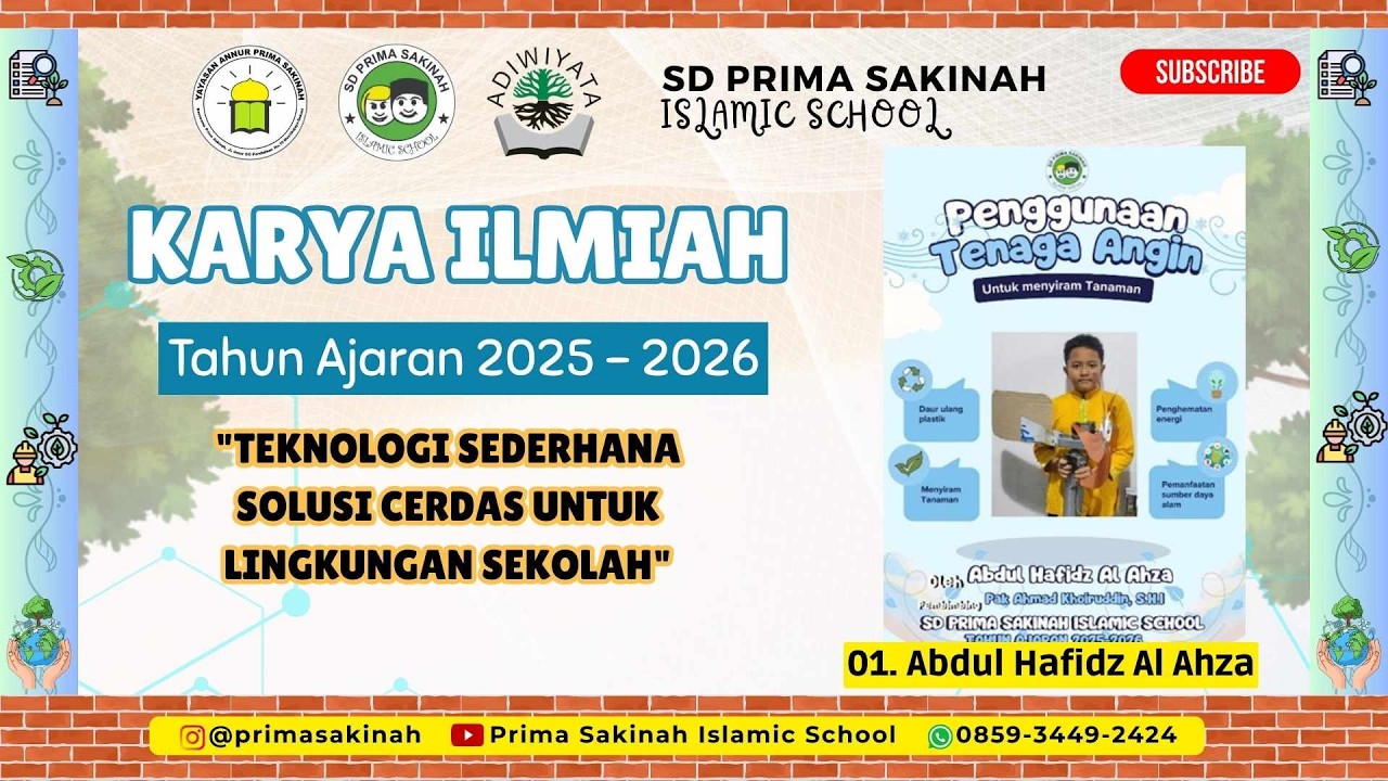 001 “Penggunaan Tenaga Angin Untuk Menyiram Tanaman” | Abdul Hafidz Al Ahza