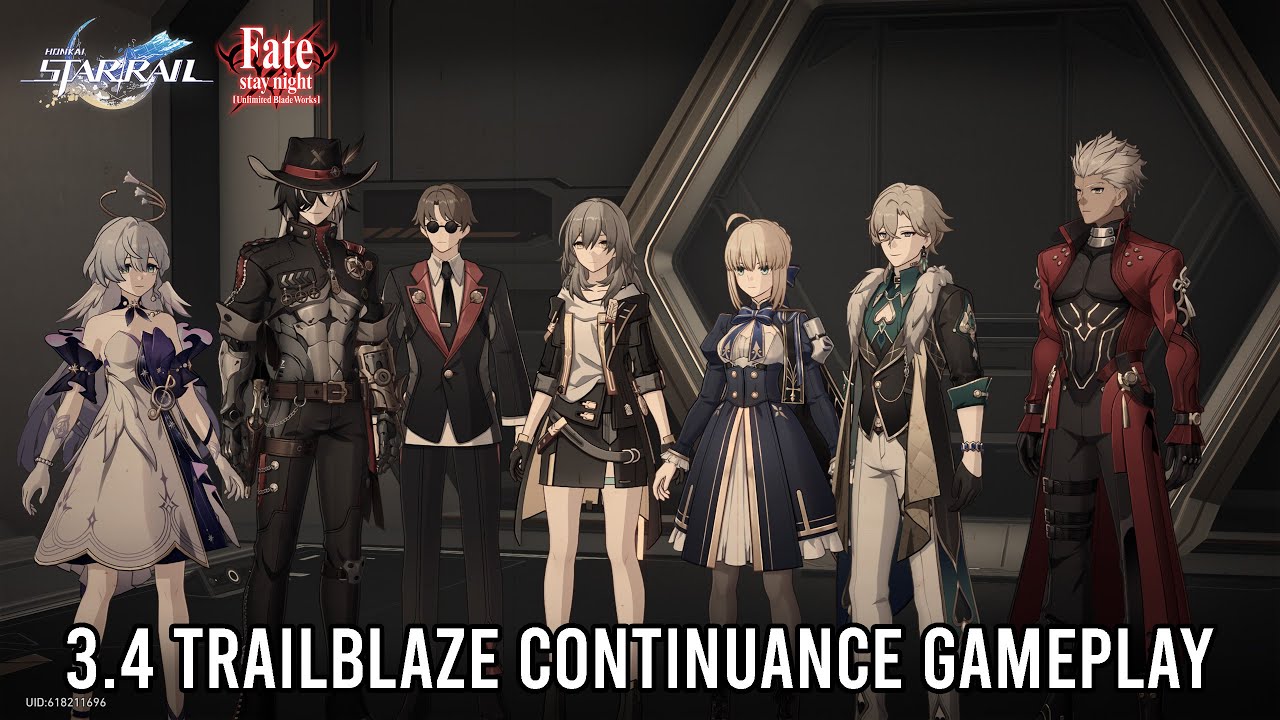 Honkai: Star Rail Version 3.4 Trailblaze Continuance Gameplay 4K (Fate Collab | Japanese Dub)