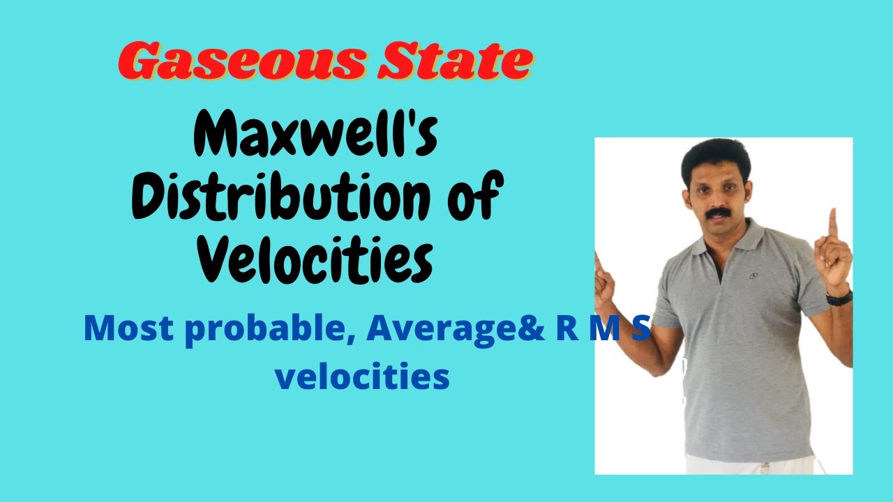 Maxwell's Distribution of Molecular Velocities/Different types of Velocities/AJT Chemistry/Malayalam