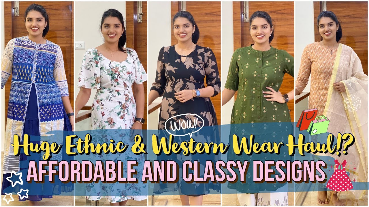 Huge Affordable ETHNIC & WESTERN Wear Haul!?|Kurti Sets,Designer Dresses & More|Budget Friendly|