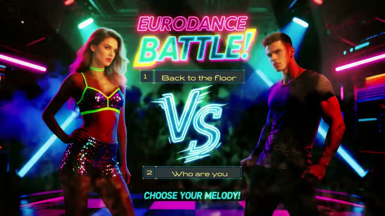 Mimosyn AI Instructor-Back to the floor VS Who are you [Eurodance Battle] #eurodance #madeinromania