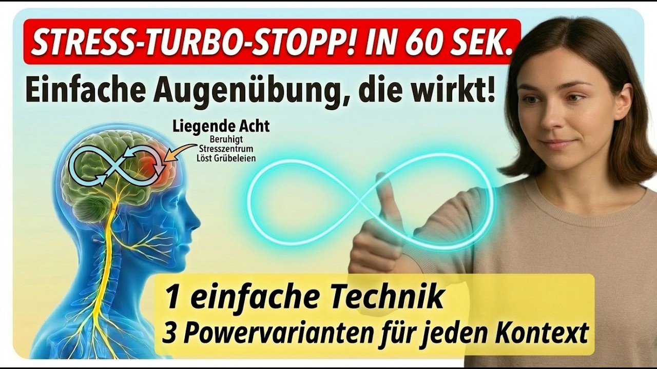 Stress reduzieren in 60 Sekunden 👁️ Einfache Augenübung aus der Therapie, die kaum einer kennt ✨