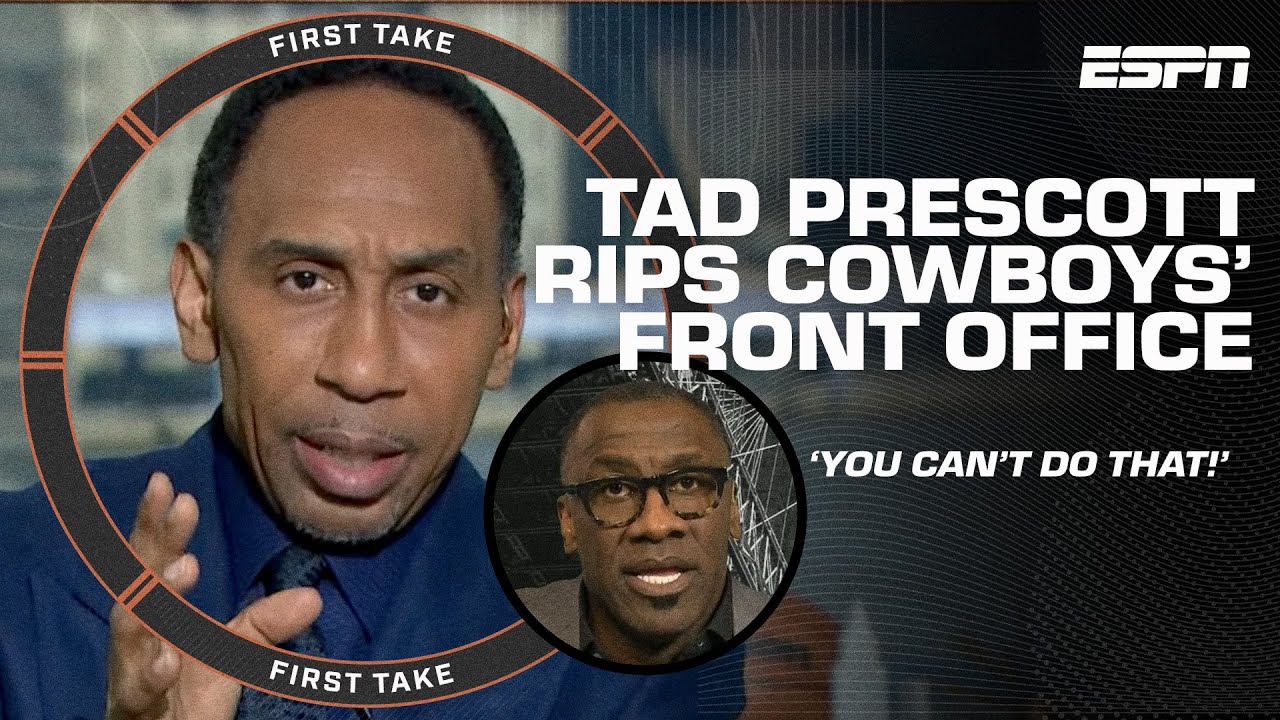KEEP YO MOUTH SHUT! 🤐 Stephen A. calls out Tad Prescott's dig at the Dallas Cowboys | First Take
