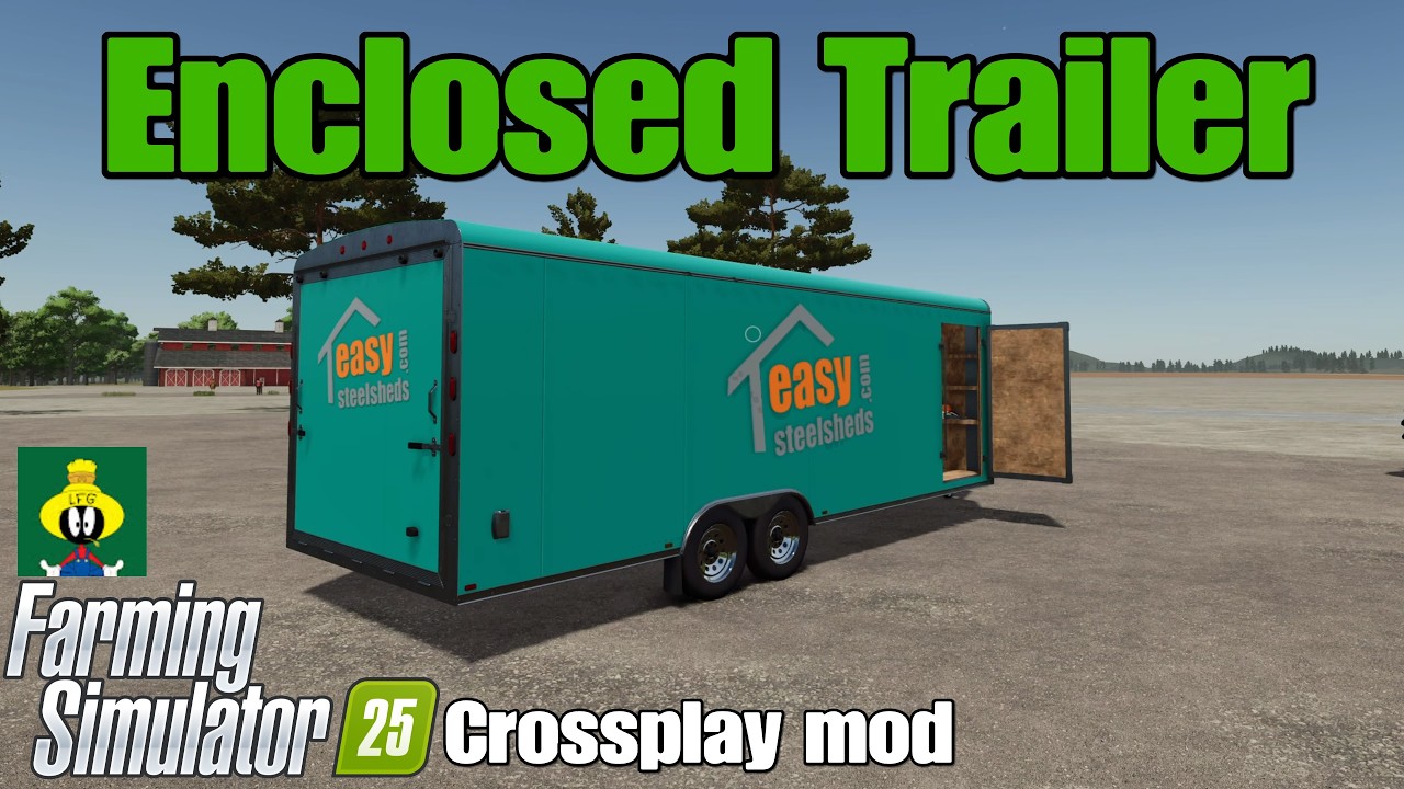 Enclosed Trailer / FS25 crossplay mod