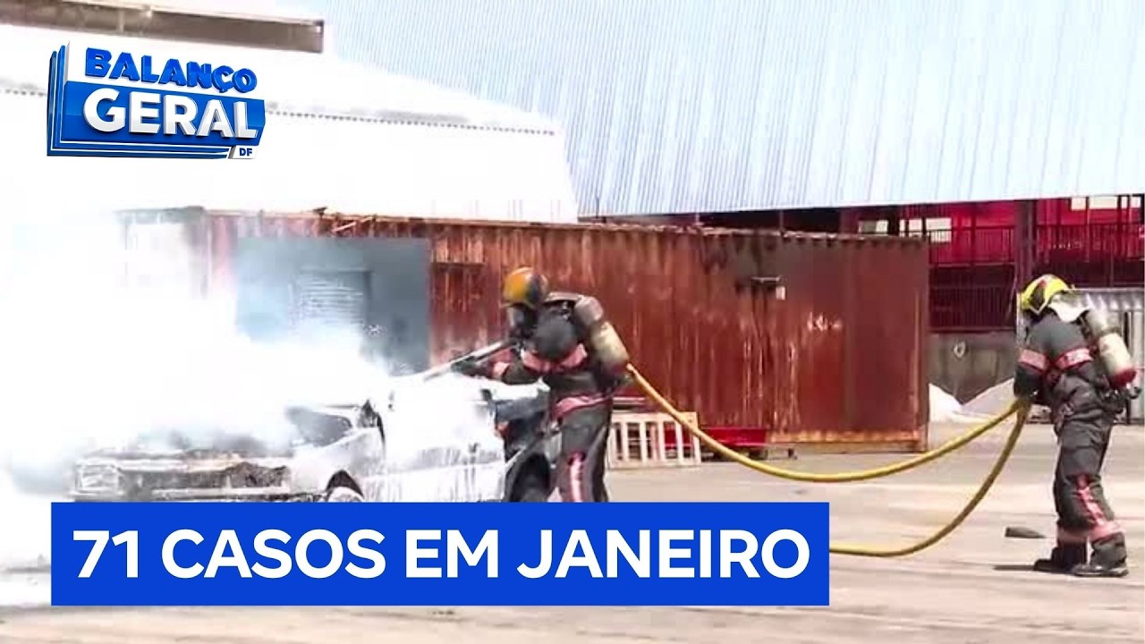 Com alta em ocorrências, bombeiros alertam para risco de incêndios em carros | Balanço Geral DF