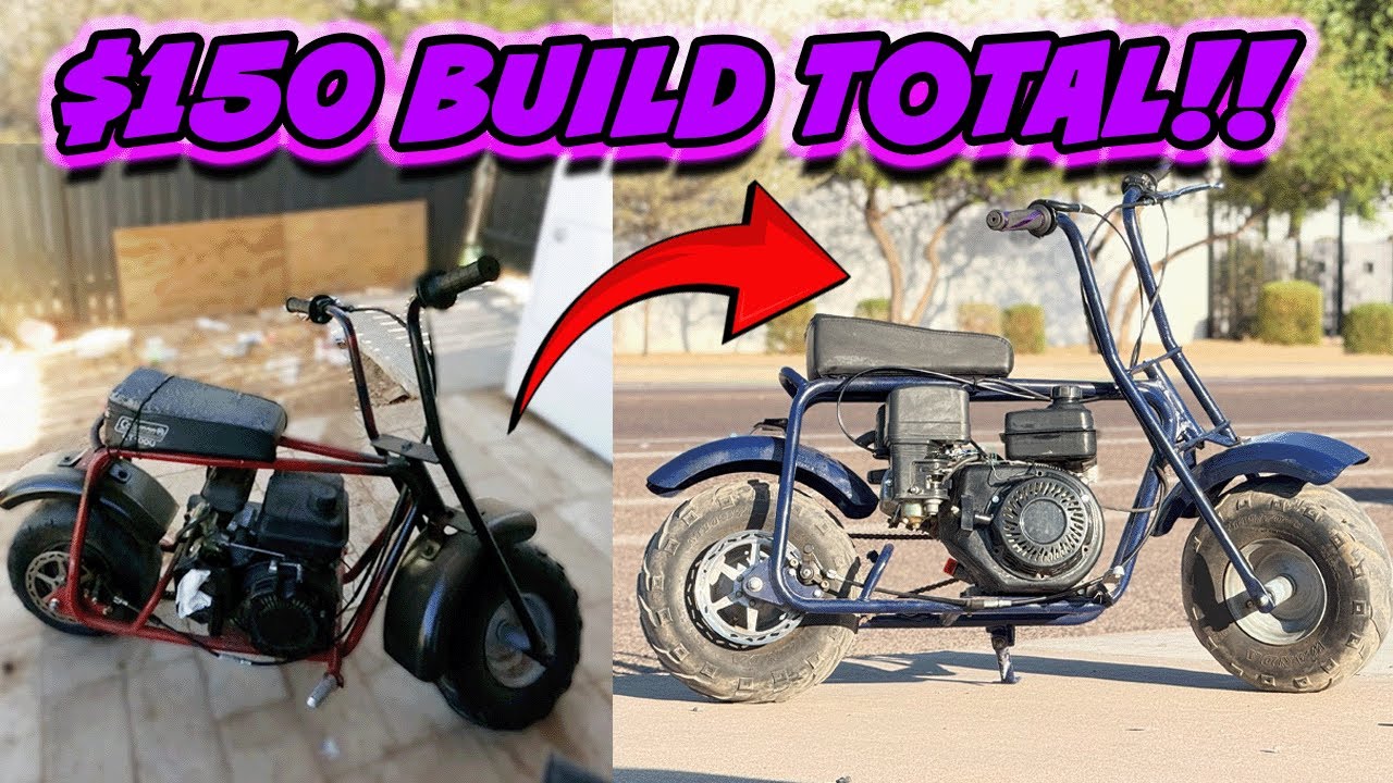 60$ Mini Bike Rebuilt For $150!! (RESTORED)