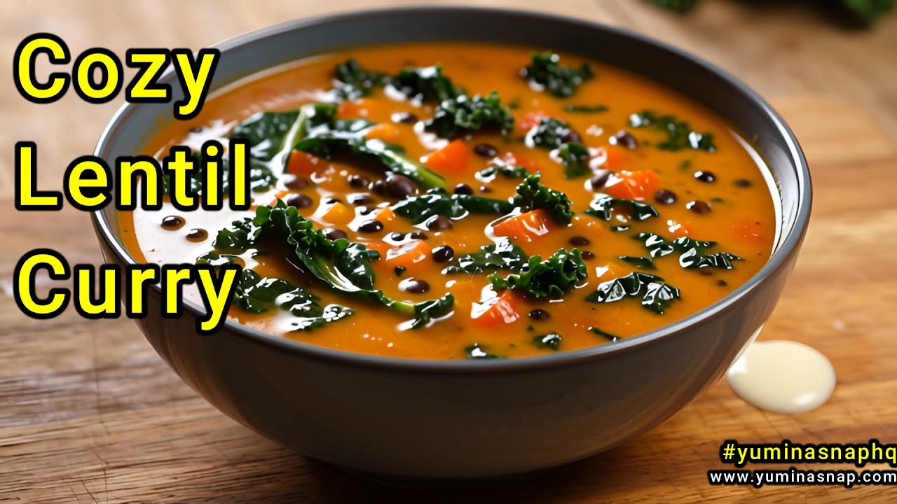 Black Lentil & Kale Curry | Cozy, Creamy & Easy Weeknight Dinner