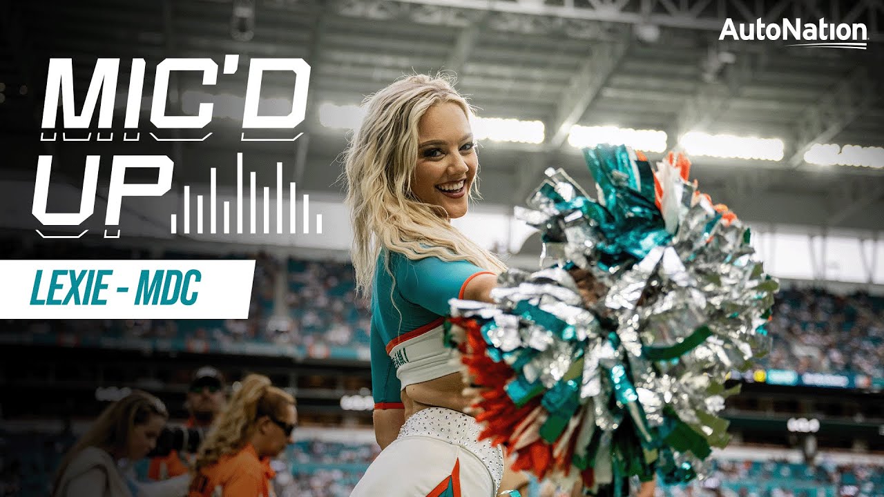 Miami Dolphins Cheerleaders Captain Lexie mic'd up during final practice of season