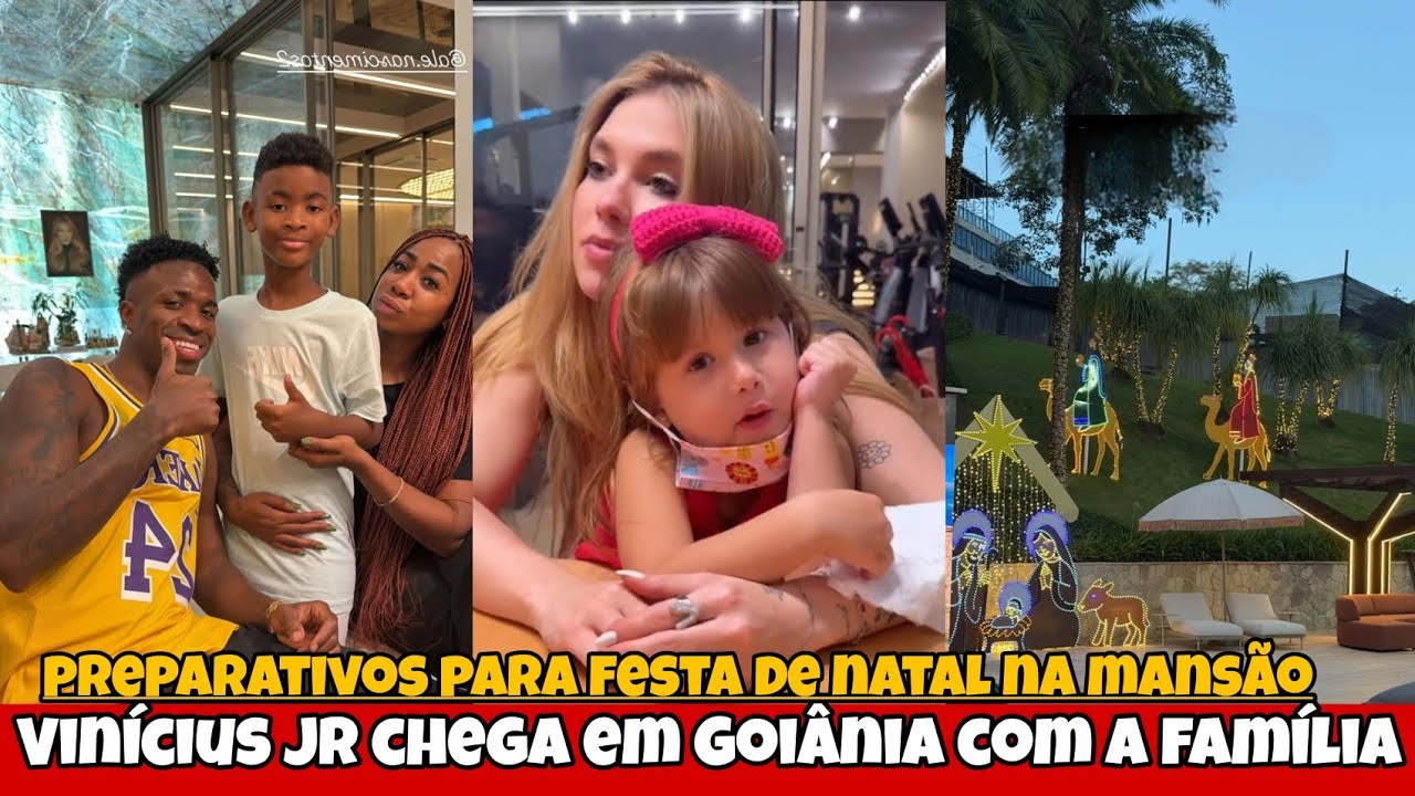 Virginia mostra os preparativos para festa de natal/ vinicius Jr chega em Goiânia 