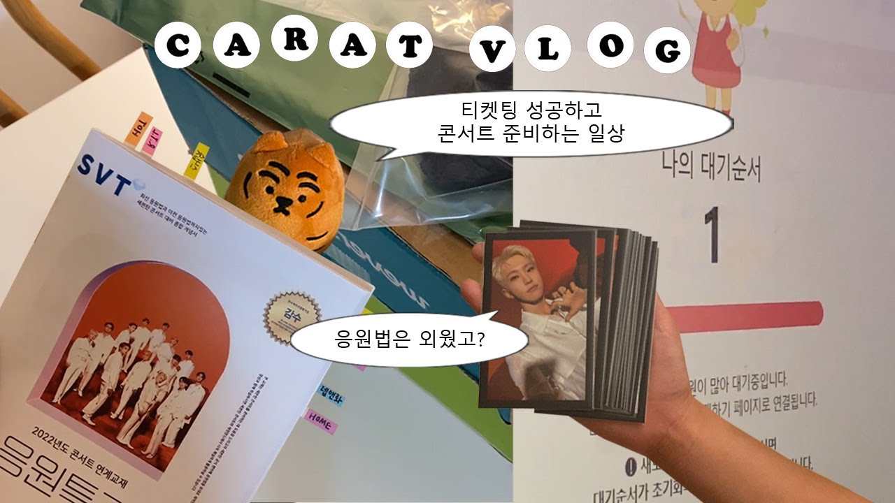 [캐럿 브이로그] 진순덕 드디어 티켓팅 성공하다 (비더썬 서울콘) • 회사에서 포카교환 • 콘서트 MD UNBOXING • BE THE SUN • SVTㅣ덕질브이로그