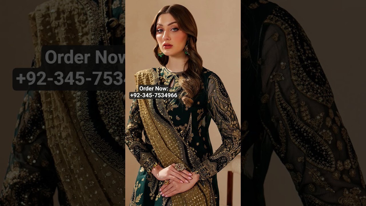 JAZMIN EMBROIDERED CHIFFON WF'25-06 | New Chiffon Collection 2025 | Unstitched Wedding & Party Wear
