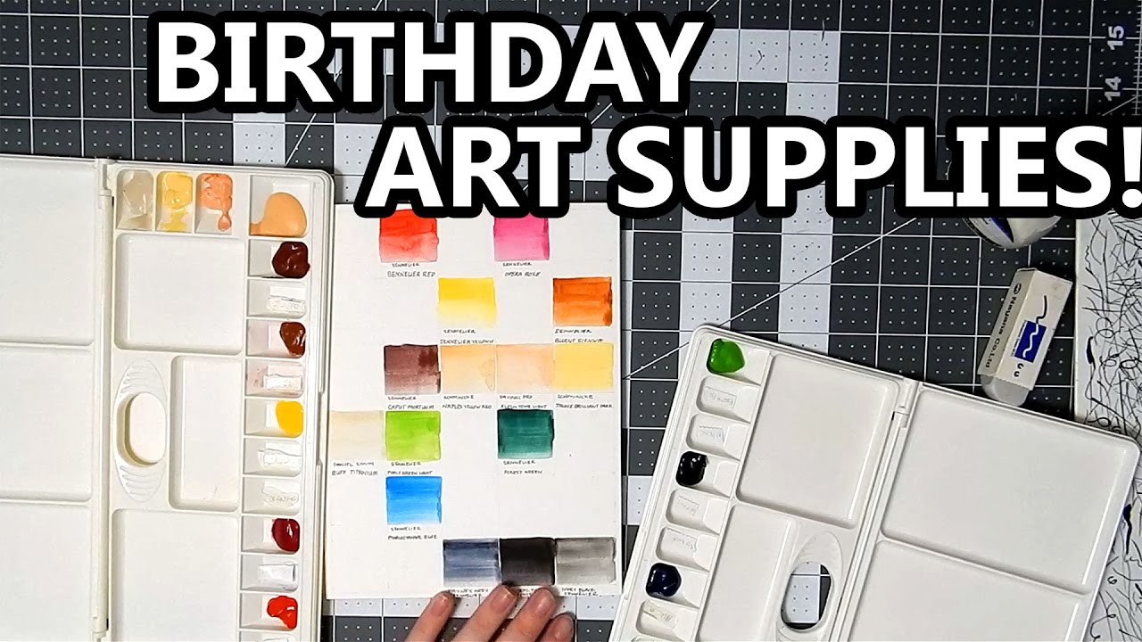 Birthday Art Supplies!!