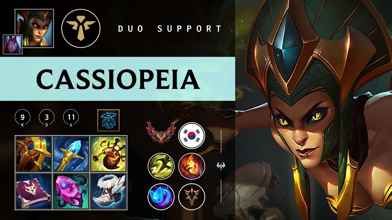 Cassiopeia Support vs Bard - KR Grandmaster Patch 26.02