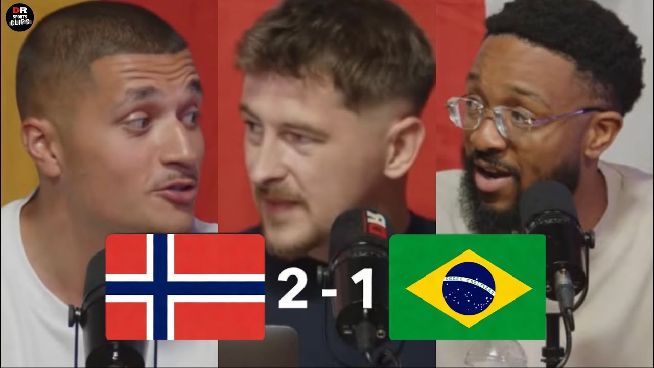 England fans REACT to Norway 2-1 Brazil