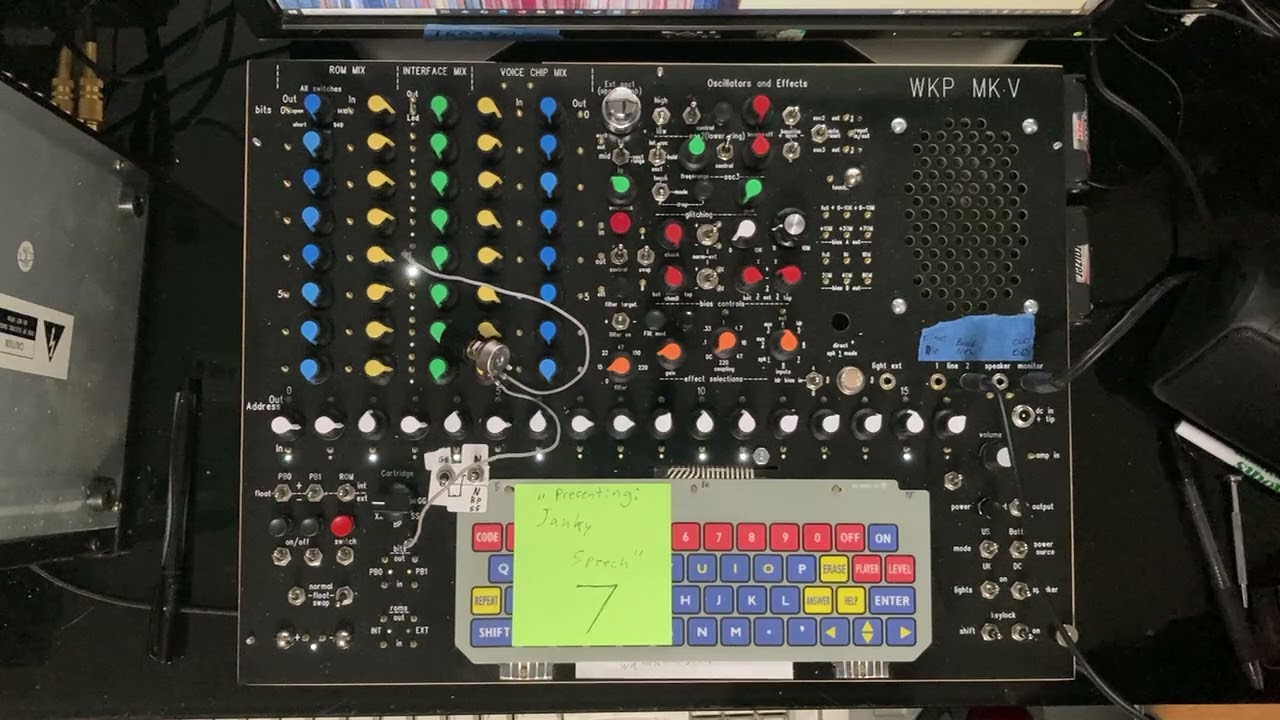 7:'Janky Speech' a Circuit bent Vtech Whiz Kid Plus mark 5 song