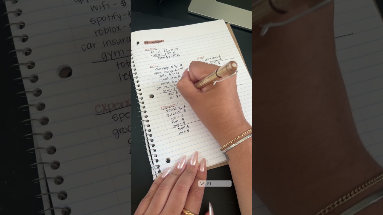 budget my paycheck with me, pen & paper edition 💸