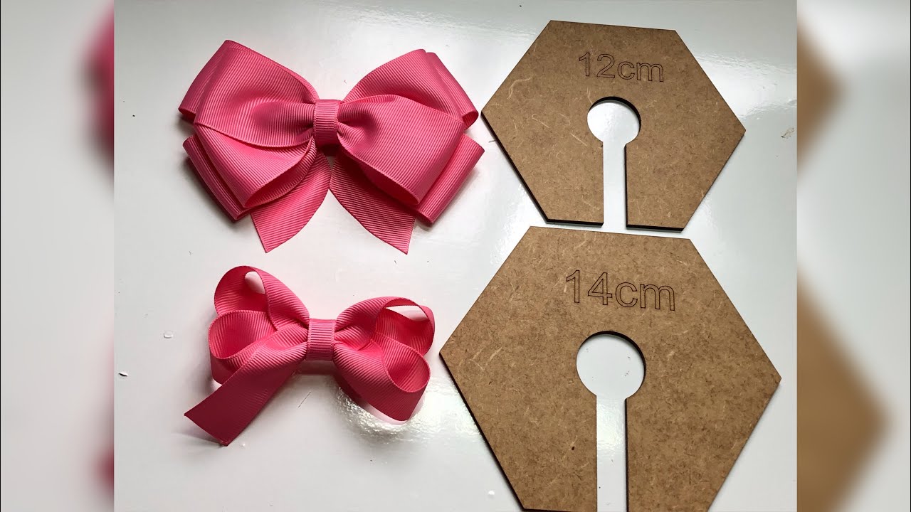 Três Laços em um Gabarito (Laço Boutique, Cruzado e Cruzado com Pontas) 🎀 Floramel Kids 🎀