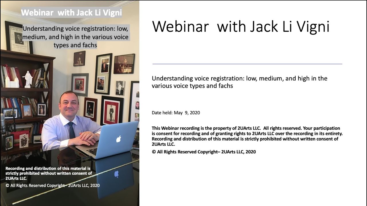 Trailer Webinar with Jack LiVigni #2 on Vocal Registers