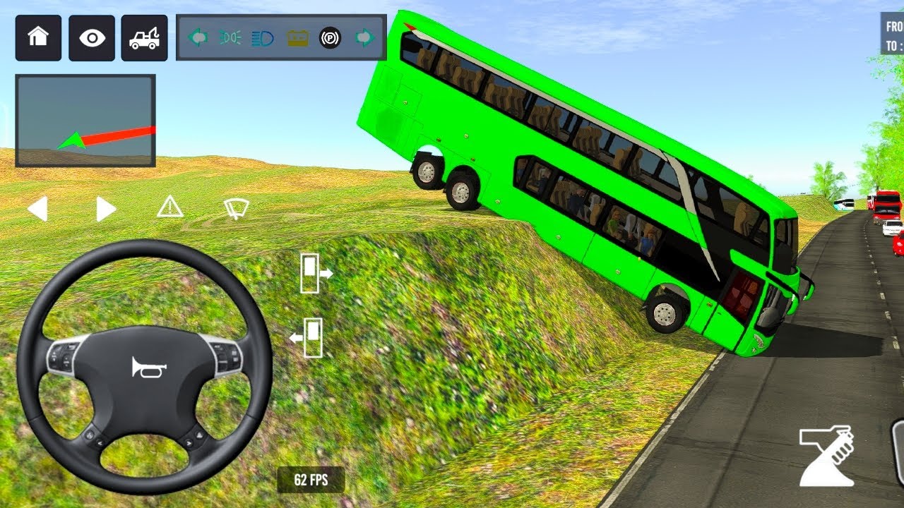 🤩Indonesia Coach bus Driving🚍🧑‍✈️| PART-185 Euro bus Simulator game Android Gameplay 2026