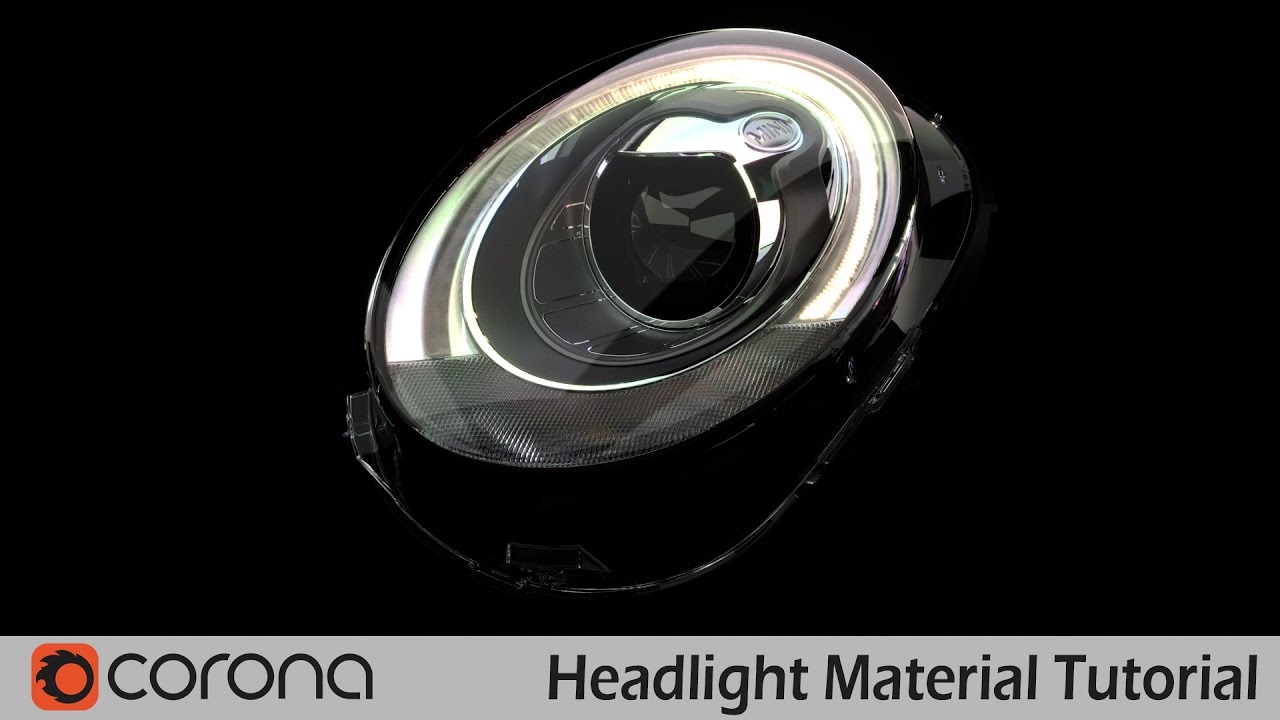 Automotive CGI - Corona Renderer Headlight Material