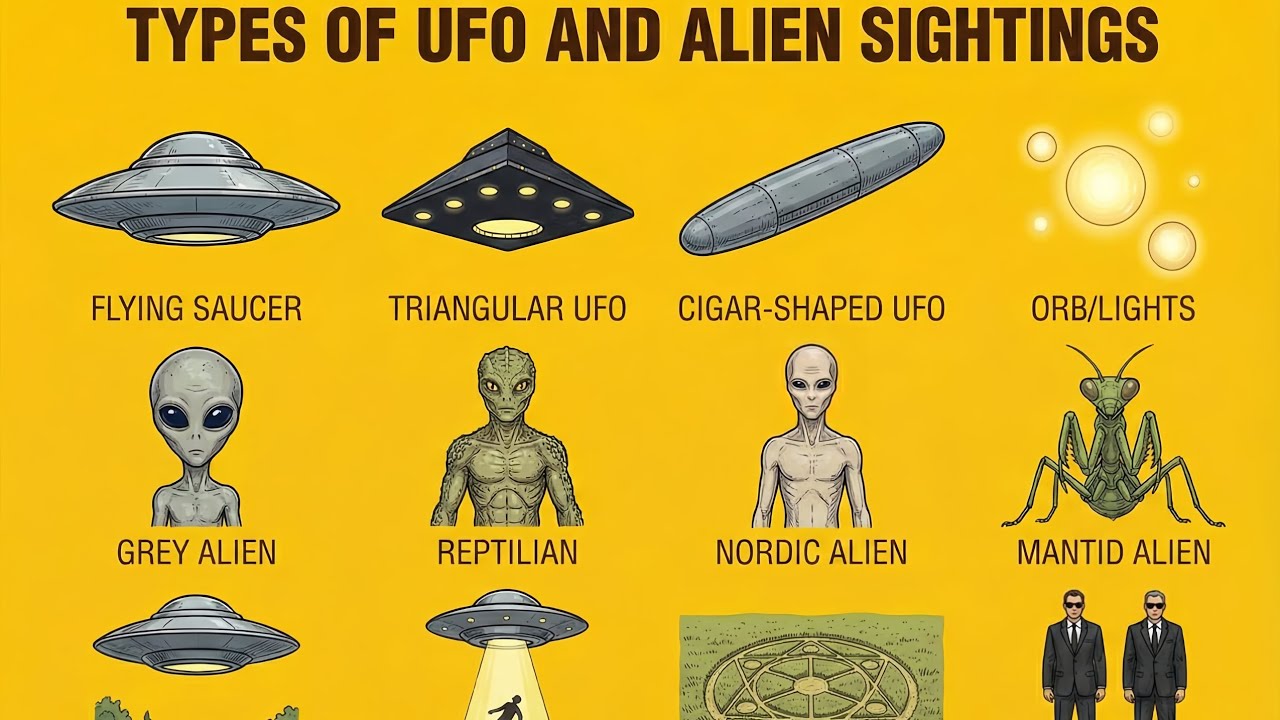 Different types of UFOs and aliens reported worldwide 👽🛸 | Mystery explained