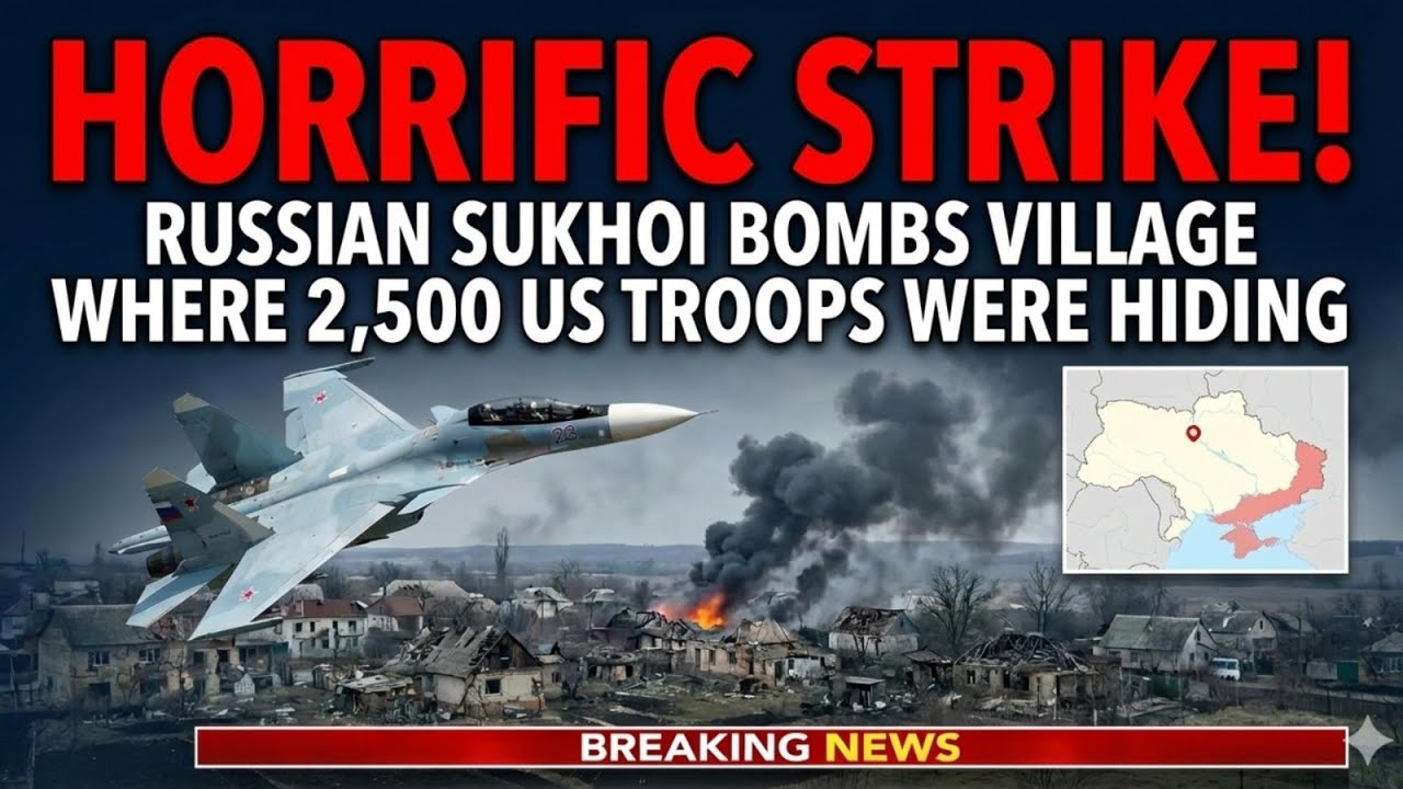 Horrific Strike! Russian Sukhoi Bombs Village Where 2,500 US Troops Were Hiding | ARMA 3