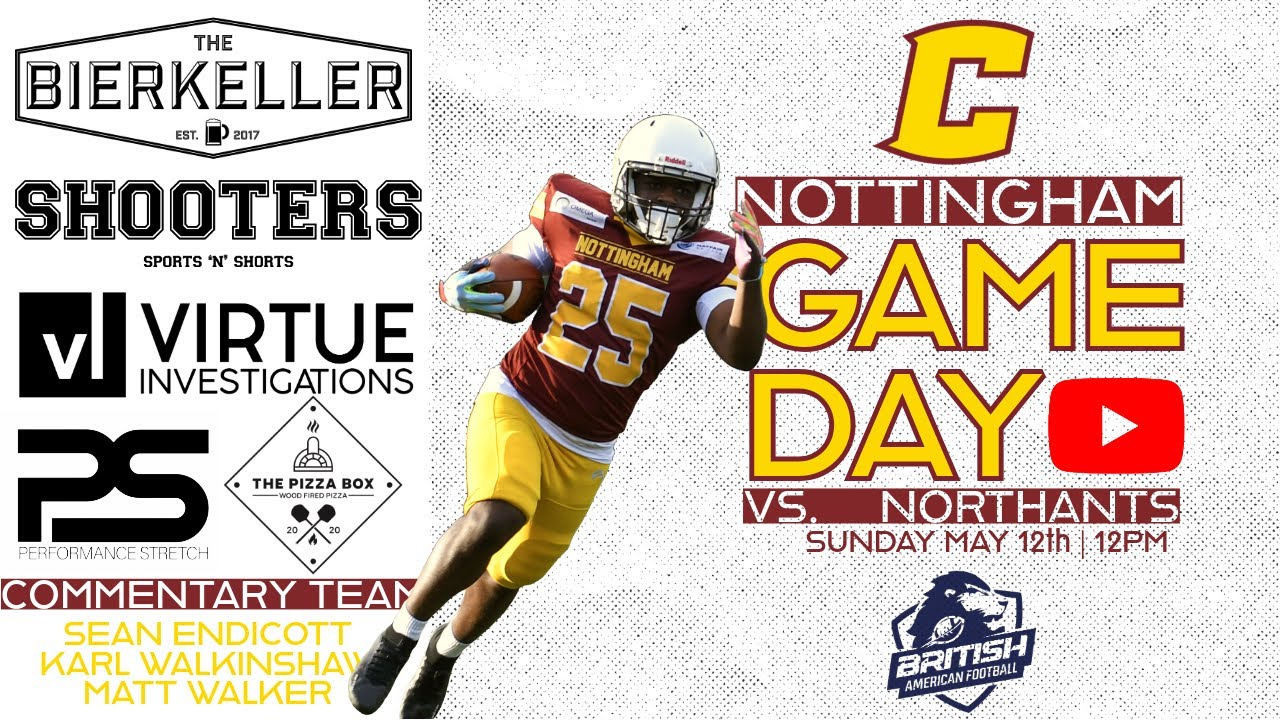 Nottingham Caesars Vs Northants Knights BAFA NFC1 Midlands Week 5
