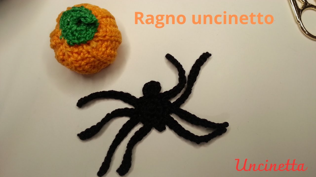 Tutorial Ragno uncinetto crochet spider easy for halloween araña en crochet fácil y rápido