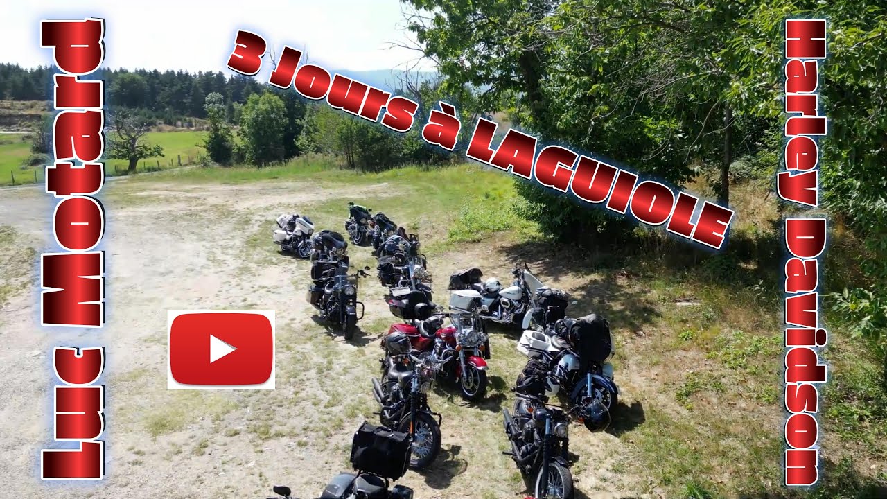 Harley Davidson. Sortie Laguiole.Luc Motard. FRANCE