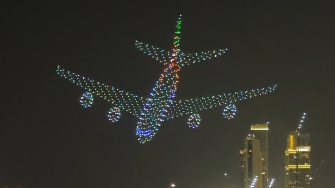 Dubai full Drone show | Bluewaters Island 2024