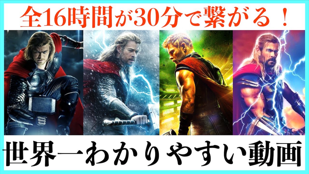 【超まとめ】マイティ・ソーの物語一挙解説！【ラブ&サンダー】