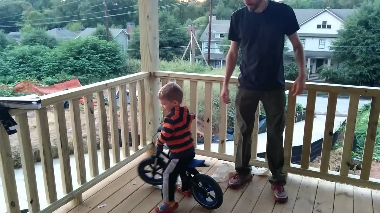 Bike Races on our New Front Porch