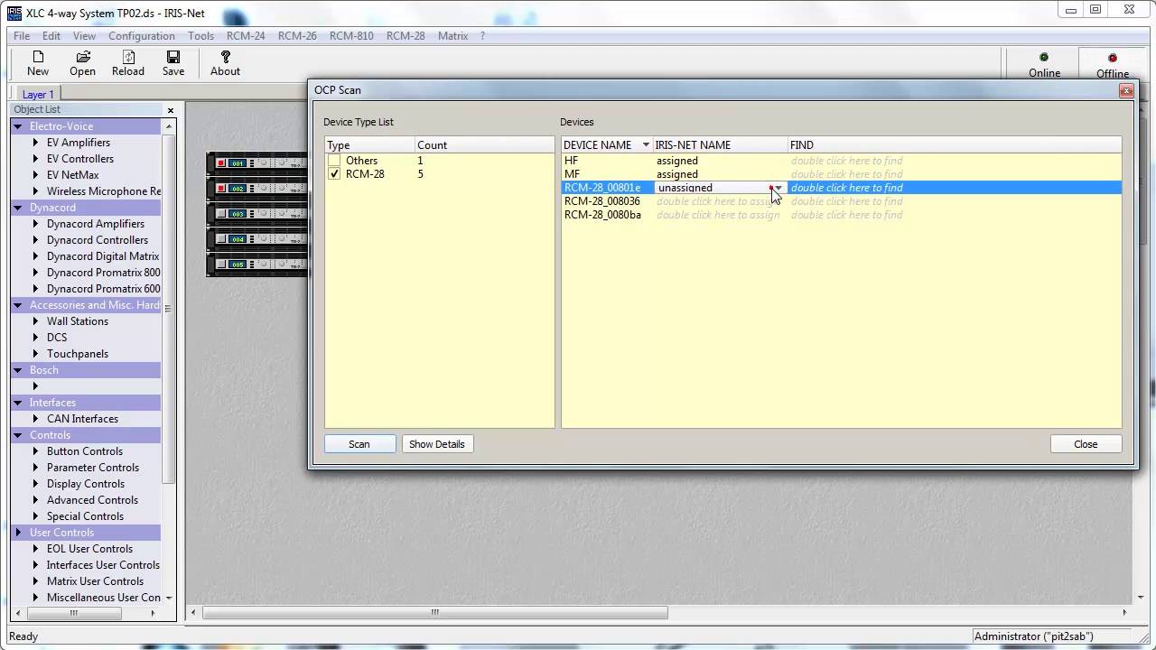 How an IRIS-Net Project is created / Chapter 3: Going Online with amplifiers
