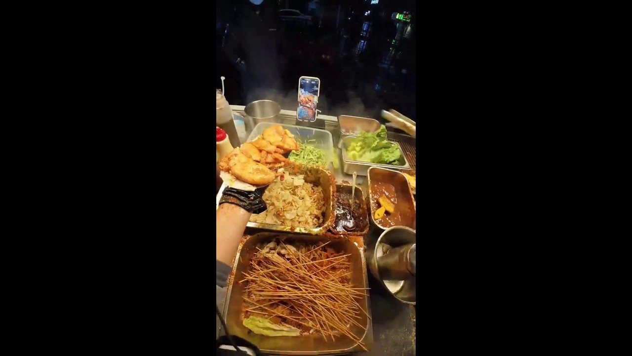 POV Cooking | Flatbread Roasting & Meat Filling Workflow | Real-Time Snack Livestream