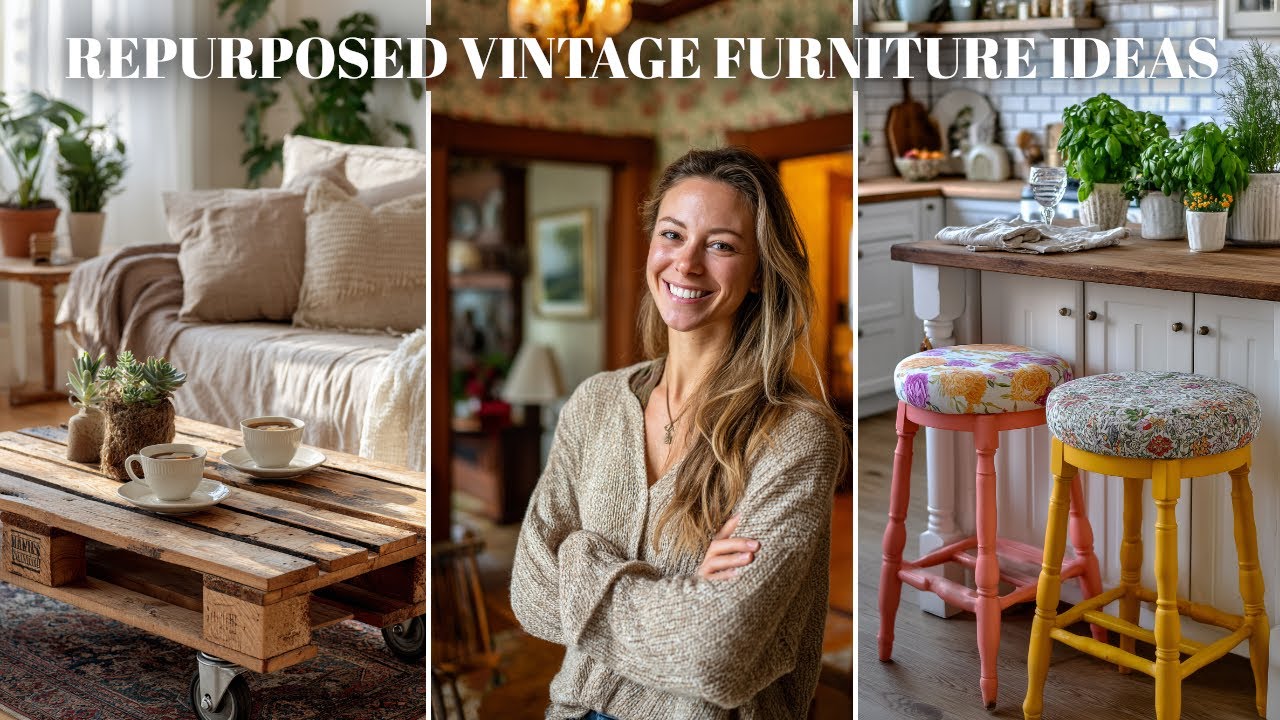 🏡 Repurposed Elegance: Cottage Style Home Ideas & Vintage Furniture Restoration