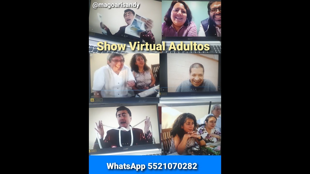 Show para Adultos del Mago Ari Sandy en Fiesta Virtual