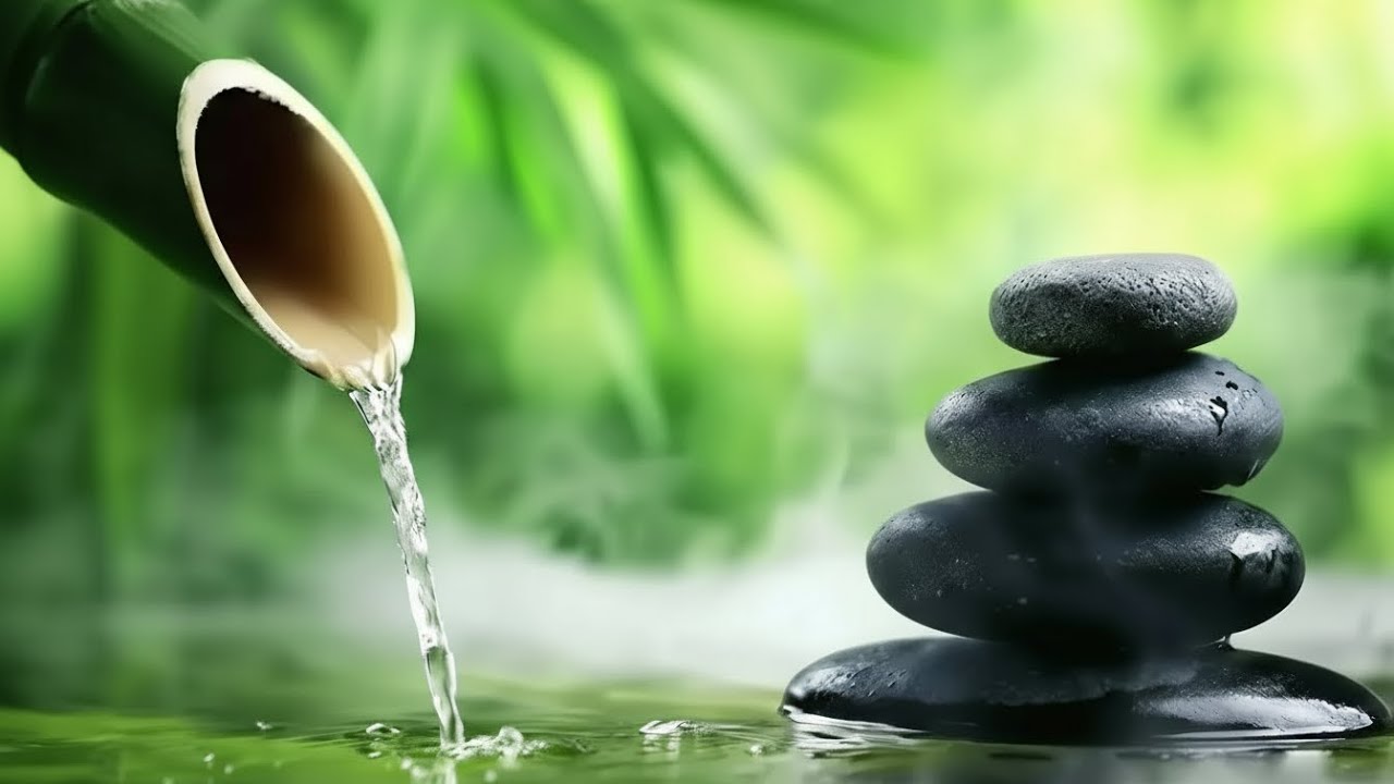 Soothing Piano & Flowing Water Sounds 🌿 Calm Music for Sleep, Meditation, Spa & Yoga