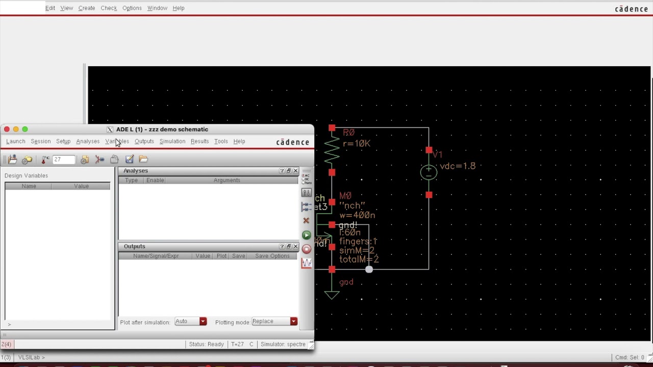 Cadence-3: Complete Tutorial on Virtuoso Cadence | Simulation for Amplifier Id vs Vgs for Beginners
